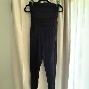 Chic Black Strapless Jumpsuit